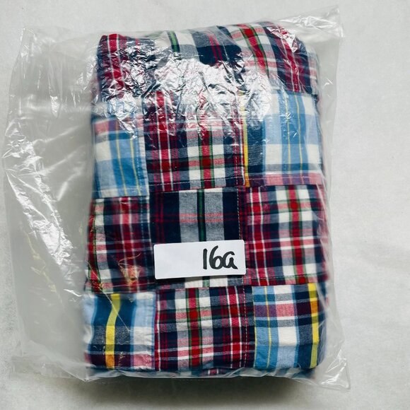 Jos. A. Bank Mens Multicolor Patchwork Madras Plaid Preppy Shorts Size 36 - Picture 9 of 9